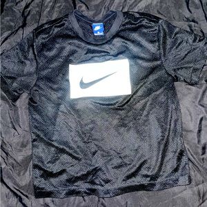 NIKE brand mesh black workout crop top